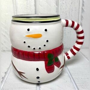 Christmas Mug Festive Snowman Holiday Drinkware Coffee, Tea, Hot Cocoa Cup